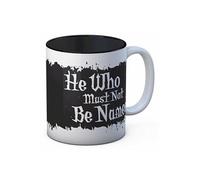 SD Toys Harry Potter Tasse Qui ne Doit Pas être nommé, céramique, Blanc et Noir, 8 cm