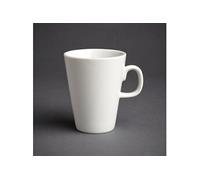 Olympia Tasses à latte Athena 12 x 300 ml blanches porcelaine vitrifiée certifiées BS4034 GK811
