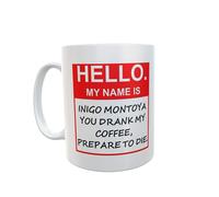 Mug humoristique avec inscription « My Name is Inigo Montoya Prepare to Die Coffee »