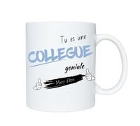 Mug Humoristique Unique pour Collègues : Tu es une collègue géniale, merci d'être-Meilleur cadeau de Noël pour un collègue