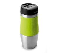 IBILI Thermobecher Luxe 400 ml, Edelstahl, Silber/grün/schwarz, 7 x 7 x 20 cm