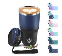 Mug Isotherme 600ml 20oz, Tasse Isotherme sans BPA, Tasse Thermos Double Paroi, Thermo Café Réutilisable Acier Inoxydable 304, Tumbler pour École, Sport, Bureau, Gym, Yoga, Camping, Randonnée