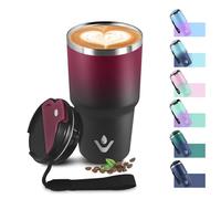 Mug Isotherme 600ml 20oz, Tasse Isotherme sans BPA, Tasse Thermos Double Paroi, Thermo Café Réutilisable Acier Inoxydable 304, Tumbler pour École, Sport, Bureau, Gym, Yoga, Camping, Randonnée