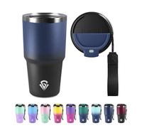 Mug Isotherme 600ml 20oz, Thermo Café Réutilisable Acier Inoxydable 304, Tasse Isotherme sans BPA, Tasse Thermos Double Paroi, Tumbler pour École, Sport, Bureau, Gym, Yoga, Camping, Randonnée
