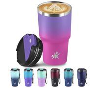 Mug Isotherme- 600ml- Tasse Isotherme, Acier Inoxydable à Double Paroi, Thermos Café, Froid Pendant 6 Heures, Glacé Pendant 8 Heures, Thermique pour Boissons Chaudes ou Glacées