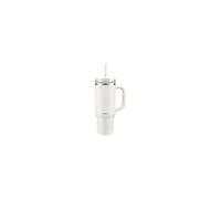 Bodum Mug de voyage isotherme en inox avec paille et poignée Blanc crème - 1,2 L