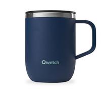 Qwetch - Mug Isotherme Inox - Mug Bleu Nuit - 350 ml