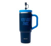 Mug isotherme inox Qwetch Level Up Bleu