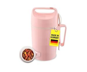 Mug Isotherme - Rotpunkt Dirk 850 - Large ouverture - Boîte repas Avec cuillère - Garde au Chaud 12h - Rose