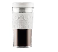 MUG ISOTHERME TRAVEL PLASTIQUE BLANC