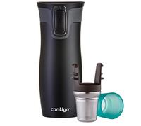 Mug Isotherme Westloop Noir Mat 47cl + Infuseur À Thé - Contigo