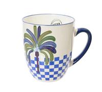 Mug Kaemingk porcelaine palmier carrelage