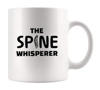 Mug Le chiropraticien qui murmure à l'oreille de la colonne vertébrale | Tasse Famille 2 pièces / 330 ml Réutilisable Mugs Léger Tasses à cafe Anniversaire Maison