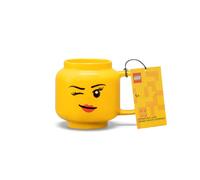Room Copenhagen - Mug en céramique LEGO Tête de fille clignotante - Grand 530ml - Lave-vaisselle