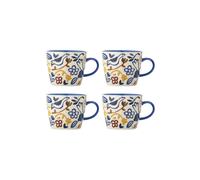 Mug lot de 4 en grès multicolore Figuria