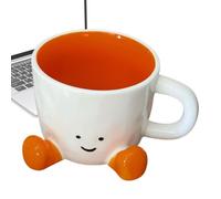 Mug Mignon Accessoires de Boisson Charmants pour la Cuisine et la Maison | Tasse à Thé Originale avec pour Femmes, Hommes, , Bureau, Collègues et Orange