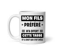 Mug mon fils préféré m'a offert cette tasse papa humour Tasse papa fête des pères