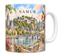 Mug Namur Aquarelle - Le Trésor d'Hugo d'Oignies - Céramique 330 ml