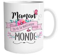 Mug - NO NAME - 'Maman tu es la meilleure du monde' - Porcelaine/Céramique/Grès - Enfant - Cylindrique