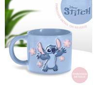 Paladone – Tasse Disney Lilo & Stitch – Céramique 400 ml, bleu pastel, sous licence officielle