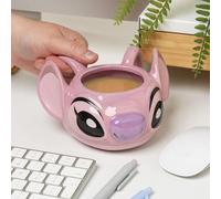 Paladone – Tasse en forme d'ange 3D Stitch Disney – 450 ml – Rose