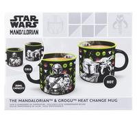 Paladone Mug thermoréactif Star Wars The Mandalorian & Grogu, céramique 350 ml, symboles révélés