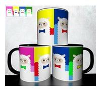 Mug personnalisé 4Ever1 - Kawaii Chat ourson panda licorne lama lapin design 167 Blanc G