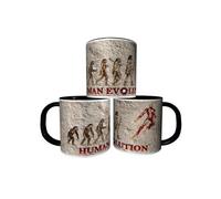 MUG personnalisé 4EVER1 Tasse à café - EVOLUTION DE L'HOMME SUPER HEROS IRON MAN Réf 04 G