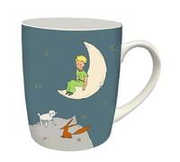 Mug Petit Prince - Motif Le Petit Prince sur son croissant de lune - matière porcelaine fine - contenance 340 ML