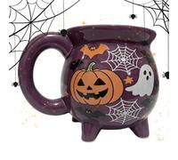Mug Sorcière Chaudron Tasse Céramique Décoration Halloween 360 ml Pour Eau