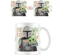 Star Wars: The Mandalorian Tasse (Kid's with Me Design) 325 ml, tasse à café, Grogu - Produit sous licence officielle