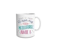 Mug - STC - Le Super Mug de la Meilleure Amie - Motif 2 faces - Compatible micro-ondes - Lave-vaisselle