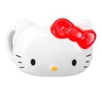 Paladone Hello Kitty Mug en céramique sous licence officielle Amine Cartoon Chat avec nœud rouge classique, accessoire de bureau et école et cadeau