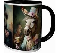 MUG Tasse à café - ANIMAL PANDA SINGE ANE COSTUME VINTAGE CHAPEAU 1969 G