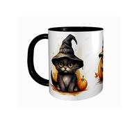 MUG Tasse à café - HALLOWEEN CHAT FANTOME CITROUILLE MIGNON 2488