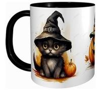 MUG Tasse à café - HALLOWEEN CHAT FANTOME CITROUILLE MIGNON 2488 G