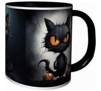 MUG Tasse à café - HALLOWEEN CHAT GOTHIQUE STYLE TIM BURTON 4477