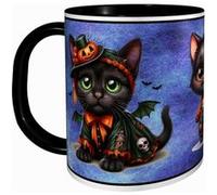 MUG Tasse à café - HALLOWEEN PETIT CHAT MIGNON 2614 G