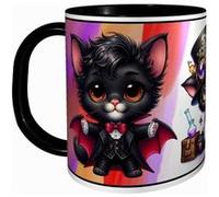 MUG Tasse à café - HALLOWEEN PETIT CHAT NOIR MIGNON 2761 Noir G