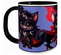 MUG Tasse à café - HALLOWEEN PETIT CHAT NOIR MIGNON 2794 Noir G