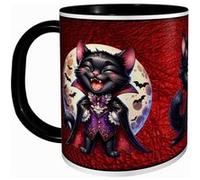 MUG Tasse à café - HALLOWEEN PETIT CHAT NOIR MIGNON 2795 Noir G