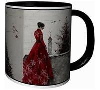 MUG Tasse à café - MUG NOEL ARTISTIQUE ILLUSTRATION VINTAGE NOËL CADEAU DE FETES DE FIN D' ANNEE 4794