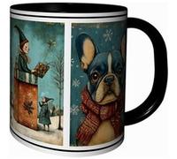 MUG Tasse à café - MUG NOEL ARTISTIQUE ILLUSTRATION VINTAGE NOËL CADEAU DE FETES DE FIN D' ANNEE 4801