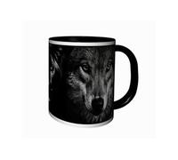 MUG Tasse à café - PORTRAIT ANIMAUX NOIR ET BLANC PANTHERE CHIEN LOUP 1987