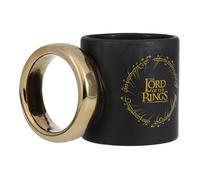 Paladone Tasse en Forme de L'Anneau Unique LOTR - Marchandise Officielle Seigneur des Anneaux, Poignée en Anneau Doré, Cadeau pour Fans de Hobbits 500ml