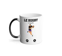 Mug Thermo-réactif Tasse Magique - Le Rugby M'Appelle Sport Passion - 325 ml