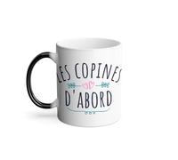 Mug Thermo-réactif Tasse Magique - Les Copines d'Abord Amies Potes - 325 ml