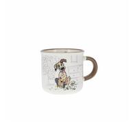 Mug timbale expresso Chien Kiub Kook - blanc/beige/marron - 125 ml