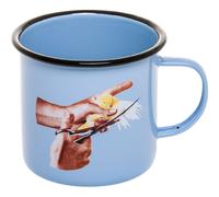 Mug TOILETPAPER BIRD 10 cm, bleu, émail, Seletti