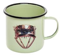 Mug TOILETPAPER EYE 10 cm, vert, émail, Seletti